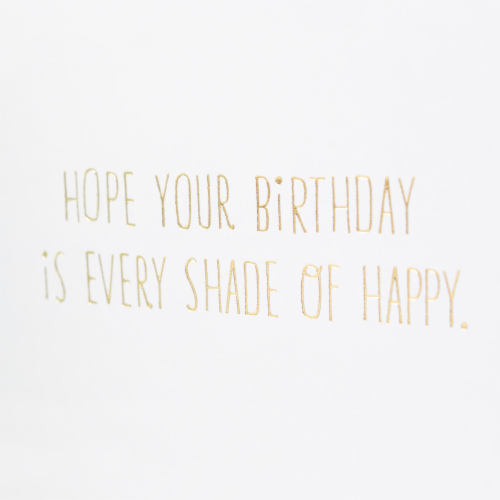Birthday Card #13: Hallmark Signature Party Hats Card Perspective: top