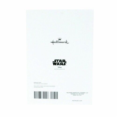 Valentine's Day Card #41: Hallmark Valentine's Day Card (Star Wars R2-D2 and Hearts) Perspective: top