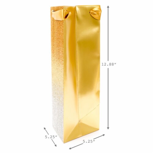 Bottle Gift Bag (#79): Signature Glitter Ombre Perspective: top