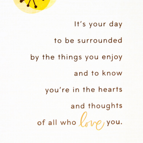 Father's Day Card #25: Hallmark Father's Day Card (Orange Starbursts Happy Father's Day Wishes) Perspective: top