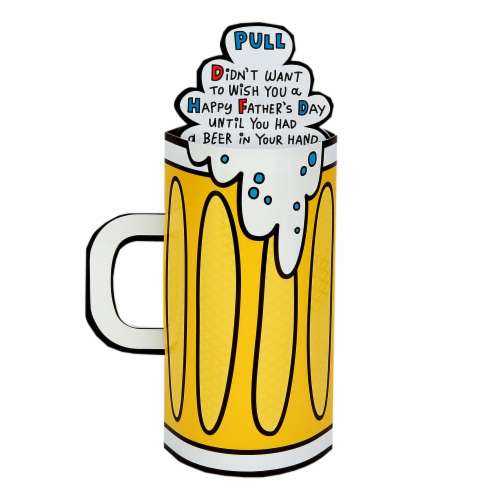 Father's Day Card #52: Hallmark Funny Pop-Up Beer Stein Perspective: top