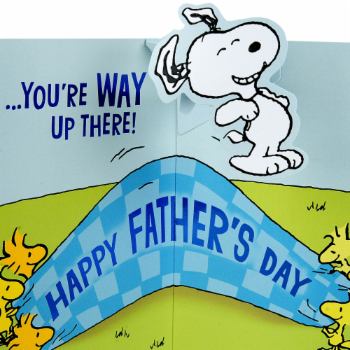 Father's Day Card #51: Hallmark Peanuts Snoopy Pop-Up from Kids Perspective: top
