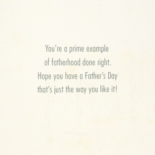 Father's Day Card #49: Hallmark Funny BBQ Joke Perspective: top