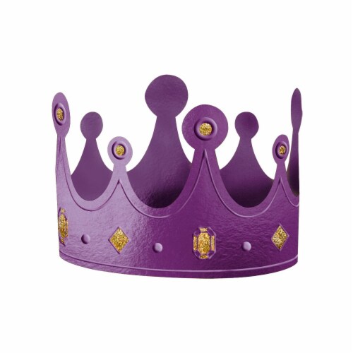 Ampro Mardi Gras Foil Crowns Perspective: top