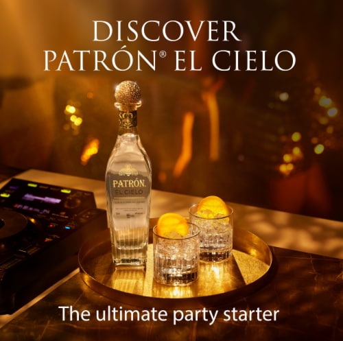 PATRÓN® EL CIELO Luxury Silver Tequila Perspective: top