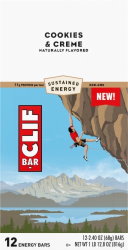 Clif Bar Cookies & Creme Energy Bars Perspective: top