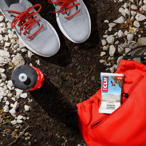 CLIF BAR Cookies & Creme Energy Protein Bar Perspective: top