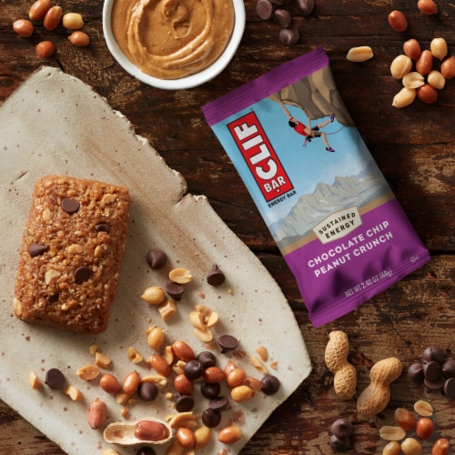 Clif Bar Chocolate Chip Peanut Crunch Energy Bars Perspective: top