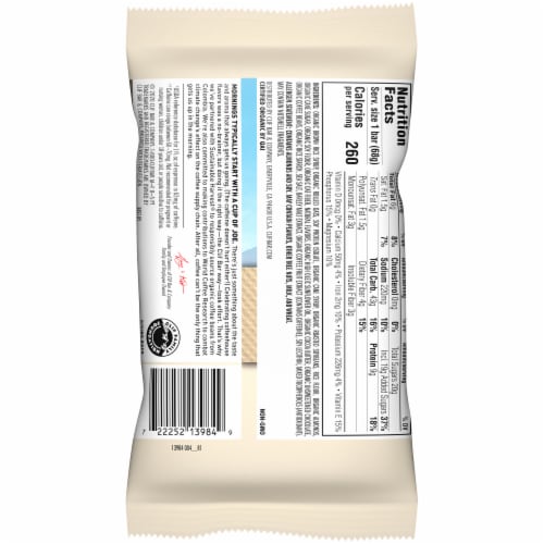 Clif Bar® Coffee Collection Vanilla Almond Latte Energy Bar Perspective: top