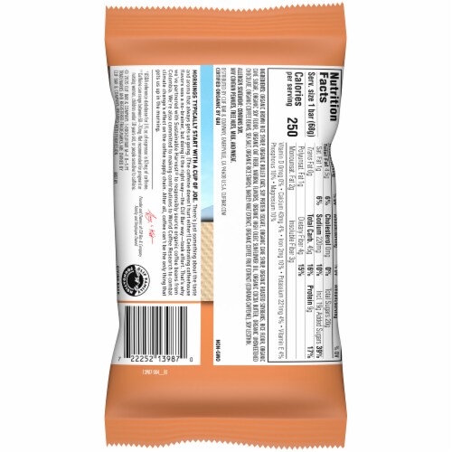 Clif Bar® Coffee Collection Caramel Macchiato Energy Bar Perspective: top