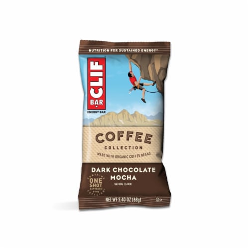 Clif Bar® Coffee Collection Dark Chocolate Mocha Energy Bars Perspective: top