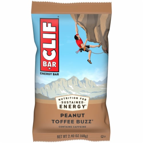 Clif Bar Peanut Toffee Energy Bars Perspective: top