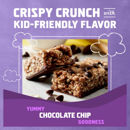Clif Kid Zbar Protein Chocolate Chip Crispy Snack Bars Perspective: top
