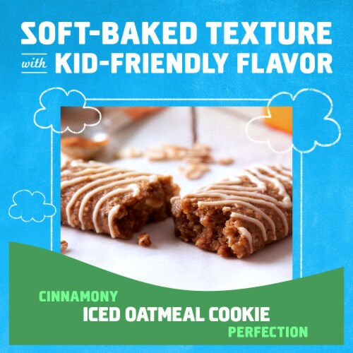 Clif Kid Zbar Iced Oatmeal Cookie Organic Snack Bars Perspective: top