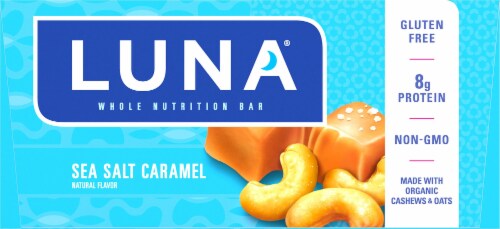 Luna® Sea Salt Caramel Whole Nutrition Bars Perspective: top