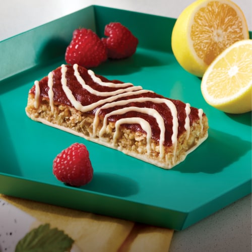 Luna Mash-Ups Lemonzest + Raspberry Whole Nutrition Bars Perspective: top