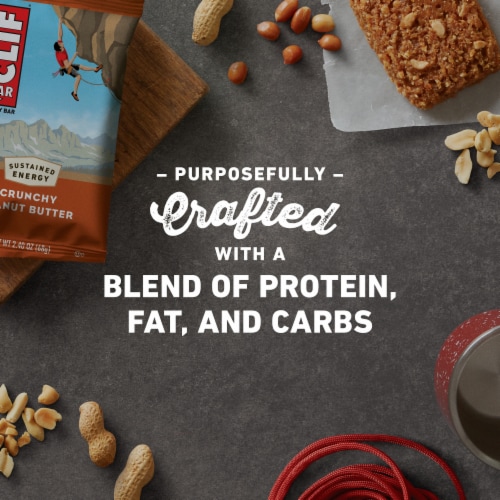 CLIF BAR® Crunchy Peanut Butter Energy Bars Perspective: top