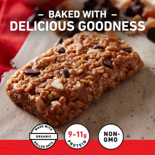 CLIF BAR® Chocolate Chip Peanut Crunch Energy Bars Perspective: top