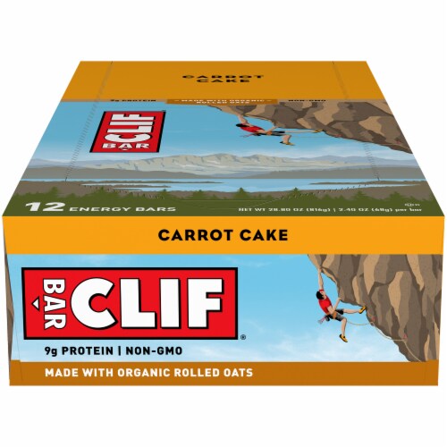 Clif Bar® Carrot Cake Energy Bars Perspective: top