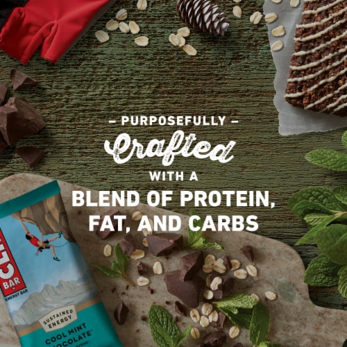 CLIF BAR® Cool Mint Chocolate Energy Bars Perspective: top