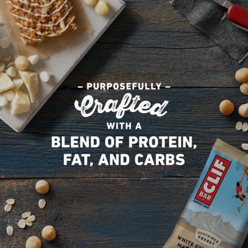 CLIF BAR® White Chocolate Macadamia Nut Energy Bars Perspective: top