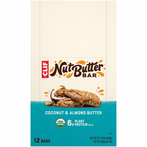 Clif Nut Butter Filled Coconut & Almond Butter Bars Perspective: top