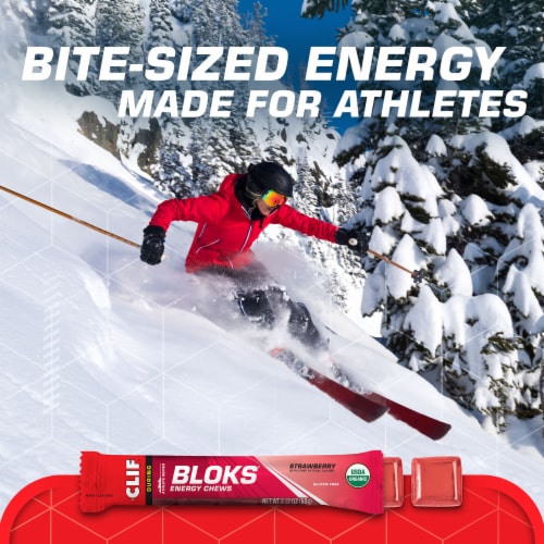CLIF® Athlete Series Bloks® Strawberry Energy Chews Perspective: top