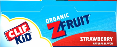 Clif Kid® Organic ZFruit® Strawberry Twisted Fruit Snack Perspective: top