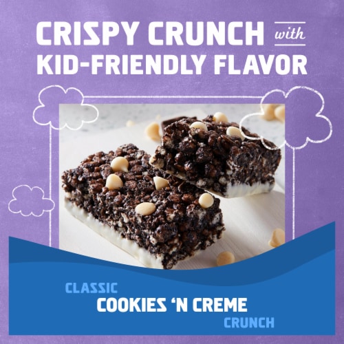 Zbar Protein Cookies 'N Creme Snack Bars Perspective: top