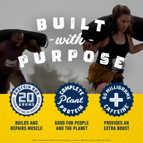Clif Builders + Caffeine Chocolate Chip Cookie Dough Protein Bars Perspective: top