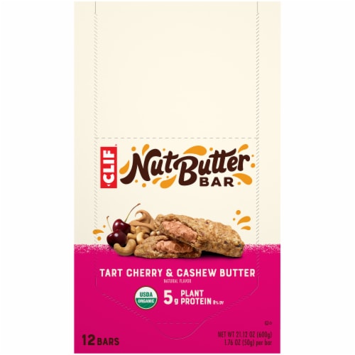 Clif Bar® Nut Butter Tart Cherry & Cashew Butter Energy Bars Perspective: top