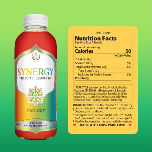 Synergy The Real Kombucha, Trilogy Perspective: top