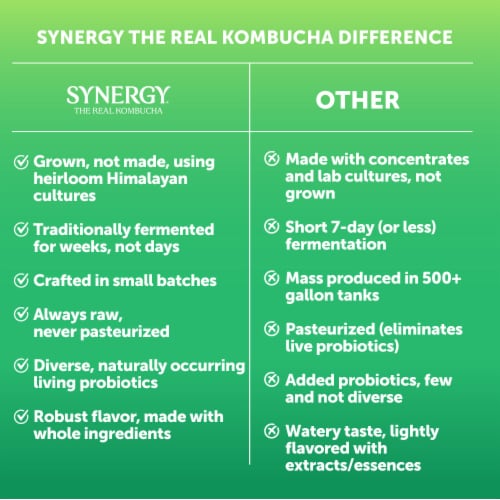 Synergy The Real Kombucha, Trilogy Perspective: top