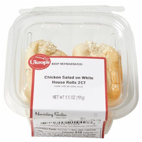 Ukrop's™ Chicken Salad on White House Rolls Perspective: top