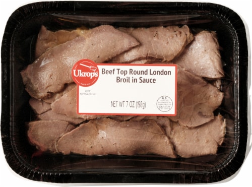Ukrop's™ Beef Top Round London Broil in Sauce Perspective: top
