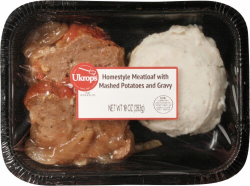 Ukrop's™ Homestyle Meatloaf with Mashed Potatoes and Gravy Perspective: top