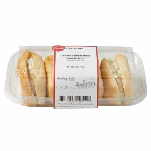 Ukrop's™ Chicken Salad on White House Rolls Perspective: top
