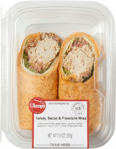 Ukrop's™ Turkey, Bacon & Provolone Wrap Perspective: top