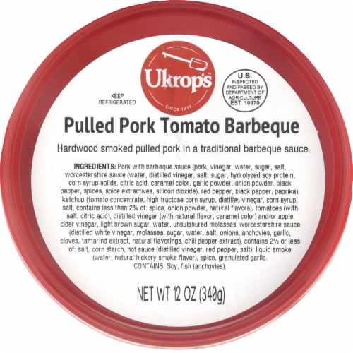 Ukrop's™ Pulled Pork Tomato Barbeque Perspective: top