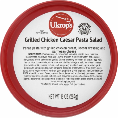 Ukrop's™ Grilled Chicken Caesar Pasta Salad Perspective: top