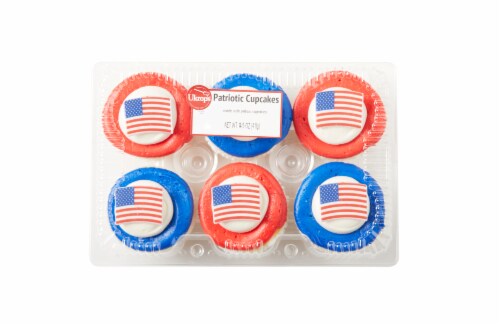 Ukrop's Homestyle Foods Patriotic Cupcakes Perspective: top