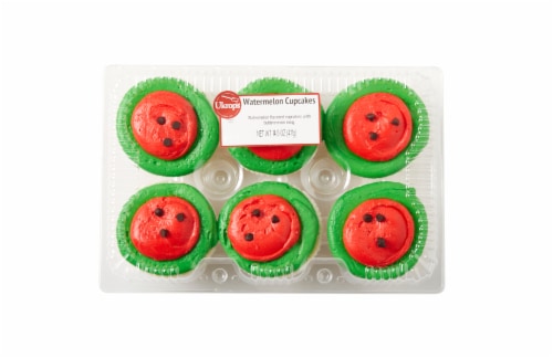 Ukrop's Homestyle Foods Watermelon Cupcakes Perspective: top