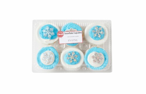 Ukrop's Homestyle Foods Snowflake Cupcakes Perspective: top