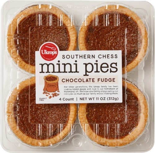 Ukrop's™ Chocolate Fudge Mini Pies Perspective: top