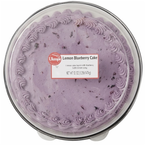 Ukrop's Lemon Blueberry Cake Perspective: top