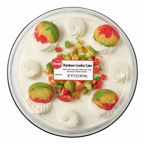 Ukrop's™ Rainbow Cookie Cake Perspective: top