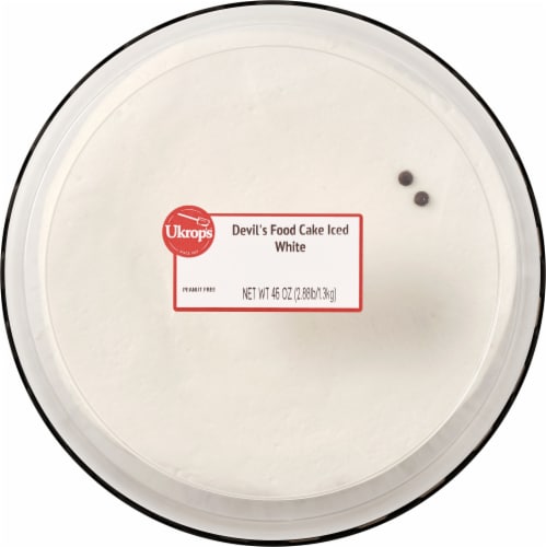 Ukrop's™ Devil's Food Iced White Cake Perspective: top