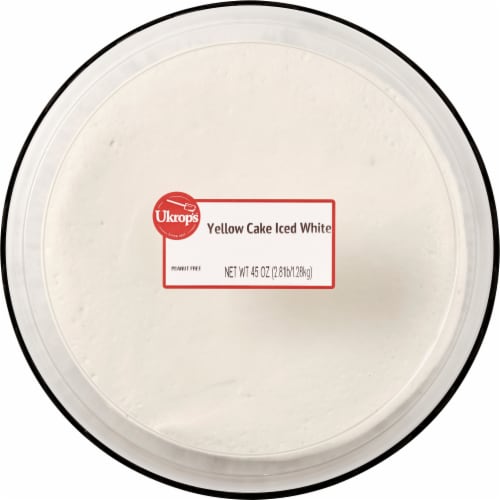 Ukrop's™ Yellow Cake Iced White Perspective: top