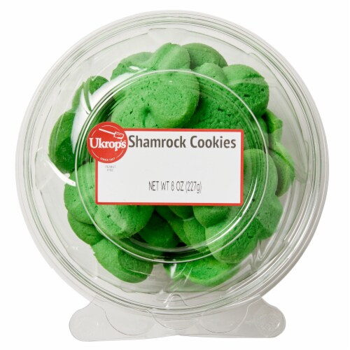 Ukrop's Homestyle Foods Shamrock Cookies Perspective: top