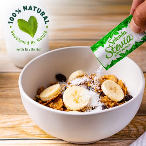 Splenda Stevia Zero Calorie Sweetener Packets Perspective: top